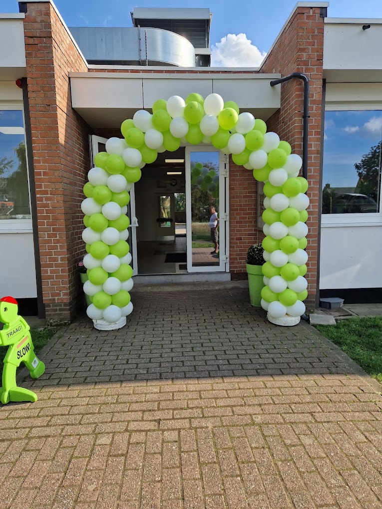 Ballonnenboog bij ingang