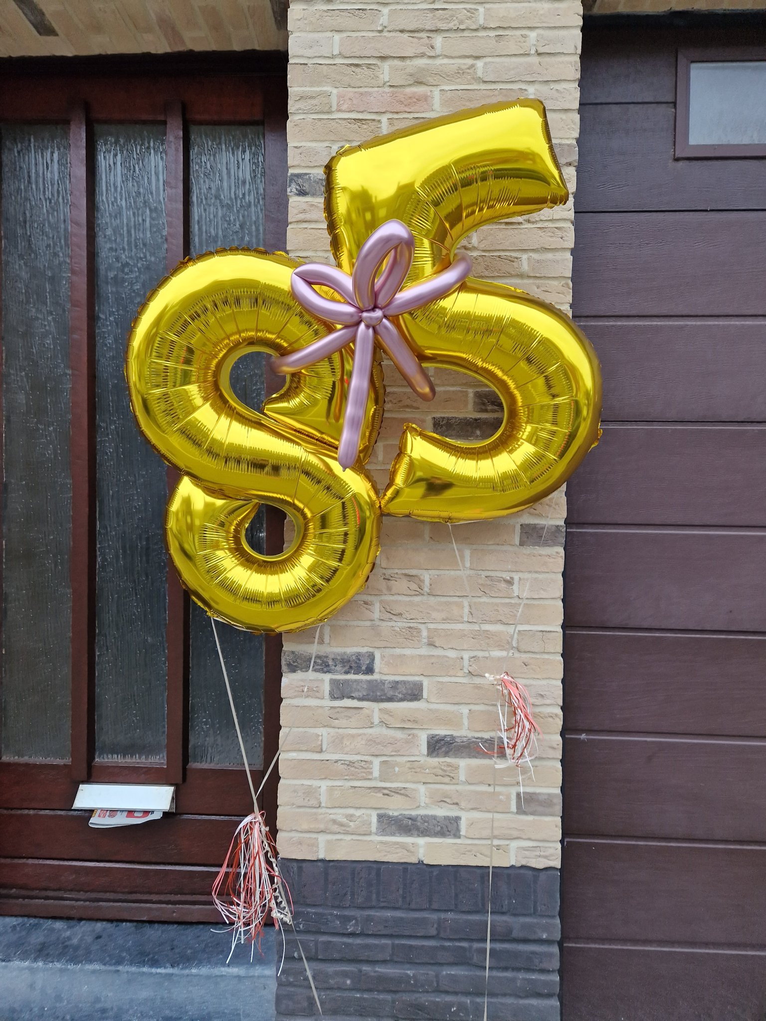 Gouden cijferballonnen